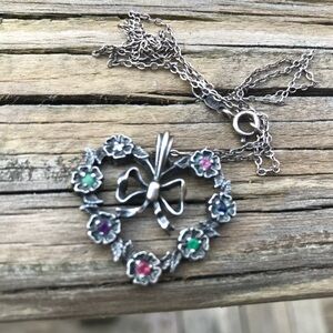 Beautiful Sterling heart necklace